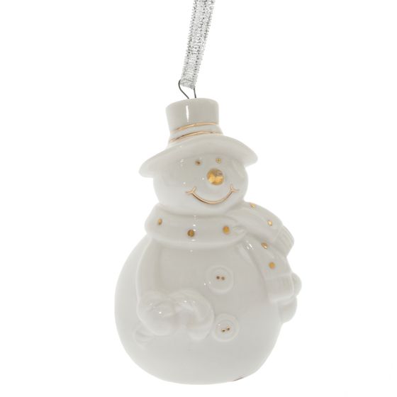 Украшение новогоднее &quot;Снеговик&quot;, L6 W5 H8,5 см, 3в.