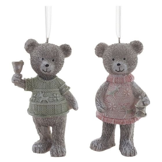Изделие декоративное подвесное "Мишка", L5 W3,5 H10 см, 2в.