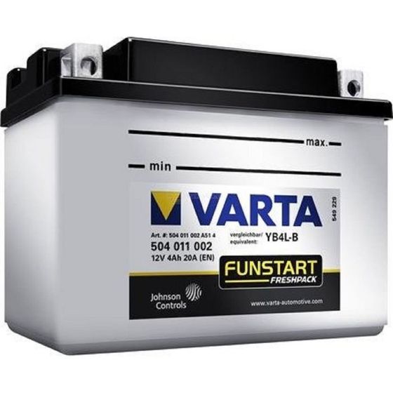 Аккумуляторная батарея Varta 4 Ач Moto 504 011 002 (YB4L-B)