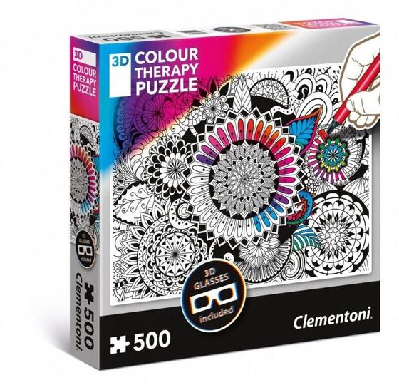 Clementoni Puzzle 3D Color Therapy - Kwiaty