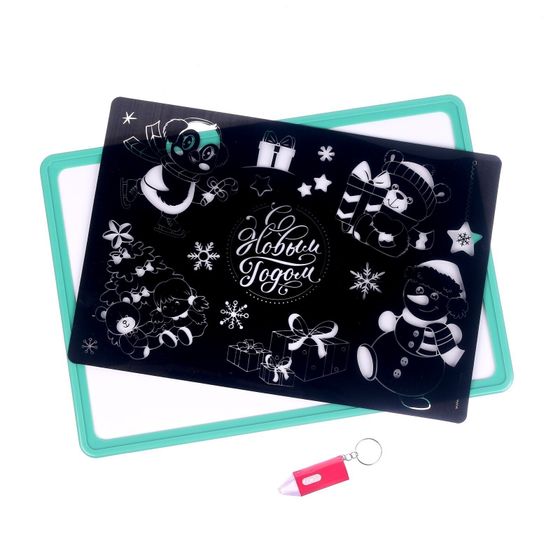 !09 Планшет для рисования 31x22 см.в пакете «Зверята» А4 МИКС