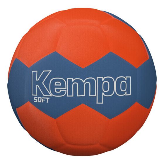 Kempa Soft Handbal Kinderen - Fluo Oranje / Marine | Maat: ONE SIZE