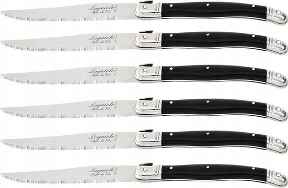 Laguiole Laguiole Steak knives black - 6 pcs