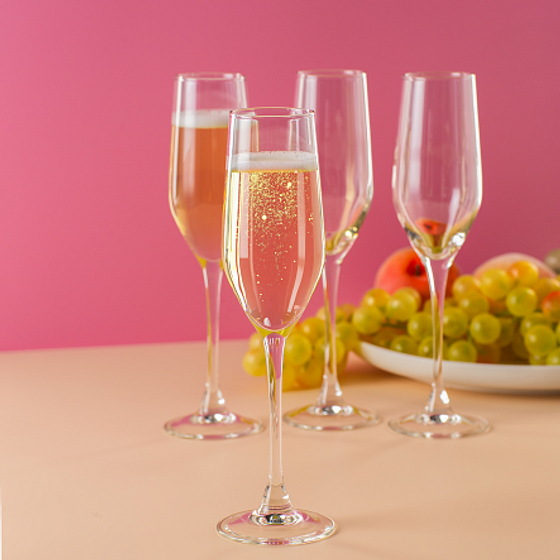 Набор бокалов ВРЕМЯ ДЕГУСТАЦИЙ ШАМПАНЬ 4шт 160мл