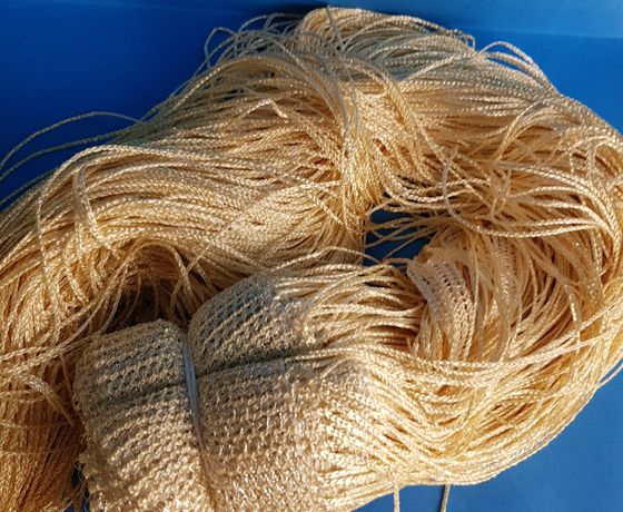 !09 Нитяная занавеска с люрексом цвет светлый бежевый (300*300)