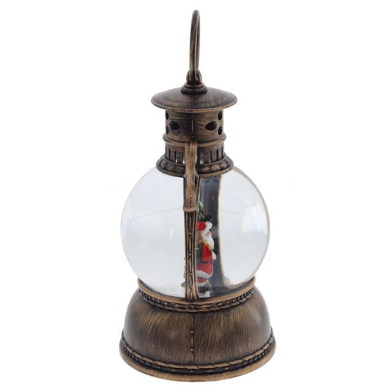 Изделие декоративное &quot;Фонарь&quot; (подсвет, муз, вьюга, 3хААА н/п +USB), D 10 см, L11 W11 H24 см