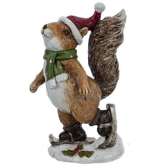 Фигурка декоративная &quot;Белочка&quot;, L10 W7 H15 см, 2в.