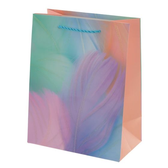 Пакет подарочный (бумага 210г/м2, блок микс 12шт), L18 W10 H23 см, 4в.