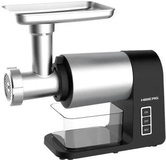 Мясорубка Hiberg MG 990 BS 2000Вт черный/серый