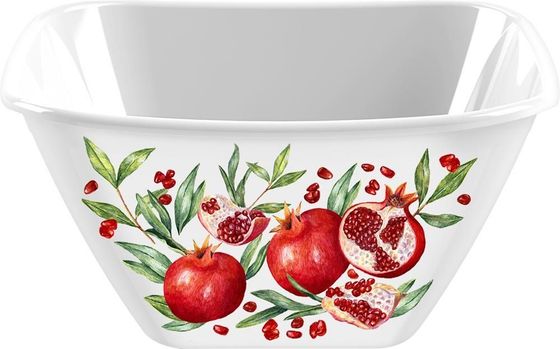 Миска 2л Homver Bergamo Scarlet белый