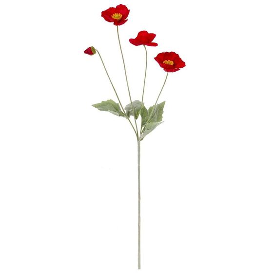 Цветок искусственный &quot;Мак&quot;, L20 W10 H60 см