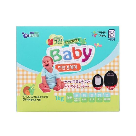 Стиральный порошок Welgreen Baby для стирки детского белья, 1 кг