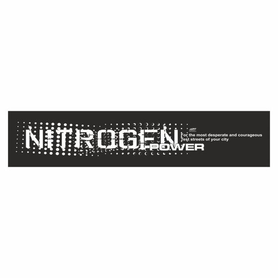 Полоса на лобовое стекло &quot;NITROGEN POWER&quot;, черная, 1600 х 170 мм