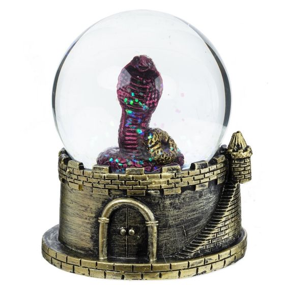 Фигурка декоративная в стекл шаре &quot;Змея&quot;, D 6 см, L7 W7 H9 см, 2в.