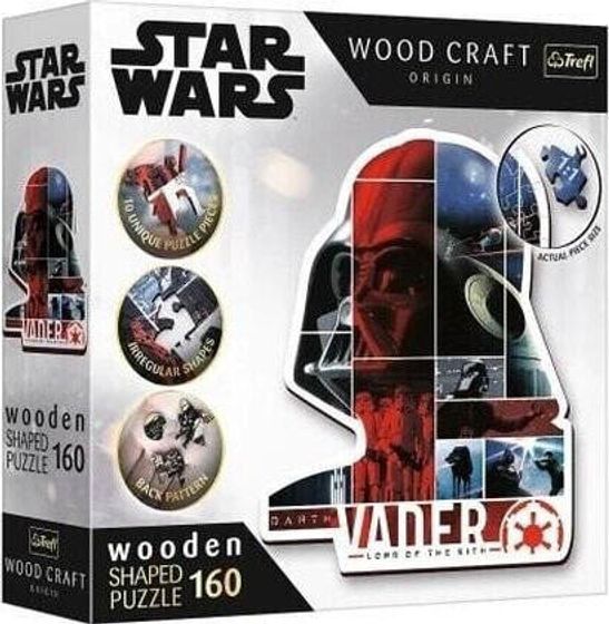 Trefl PUZZLE 160EL TREFL WOOD CRAFT STAR WARS VADER PU