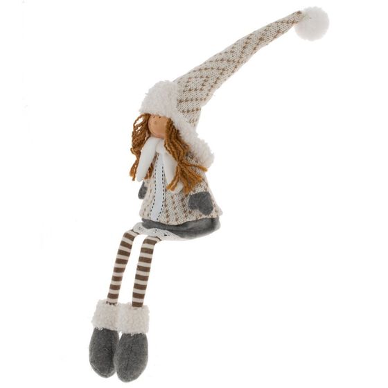 Игрушка набивная &quot;Девочка&quot;, L12 W11 H58/18 см