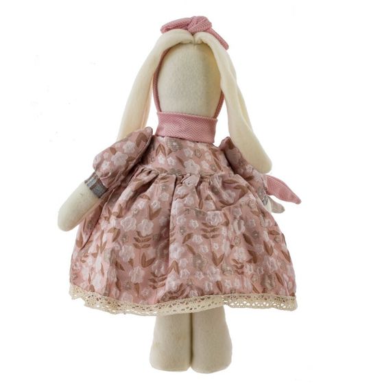 Игрушка набивная &quot;Заяц/Зайка&quot;, L18 W10 H34 см, 2в.