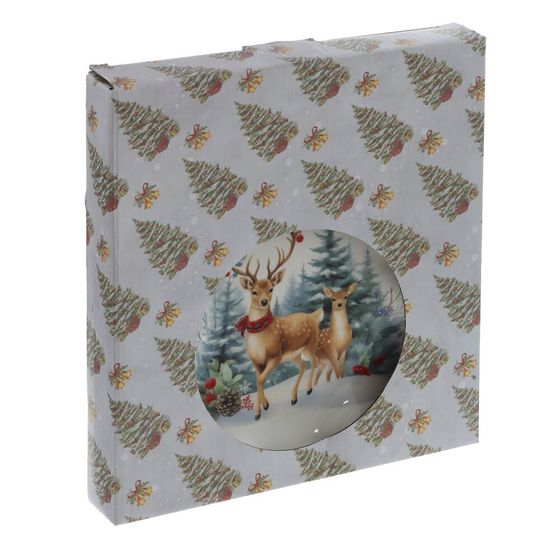 Блюдо &quot;Олени&quot;, L20 W23 H2 см