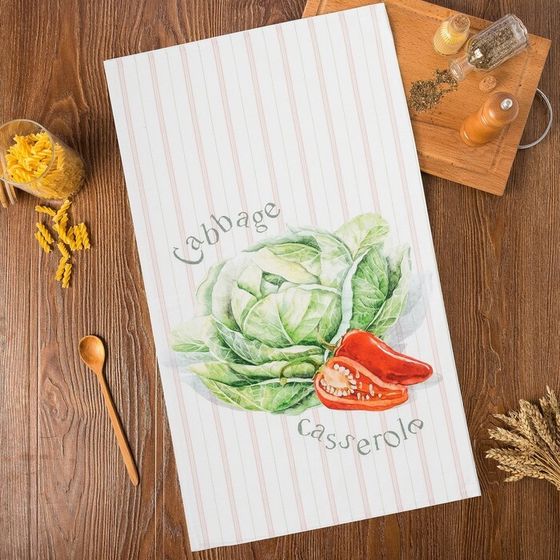 Полотенце &quot;Этель&quot; Vegetable 40х73 см, 100% хлопок, репс 210 г/м2