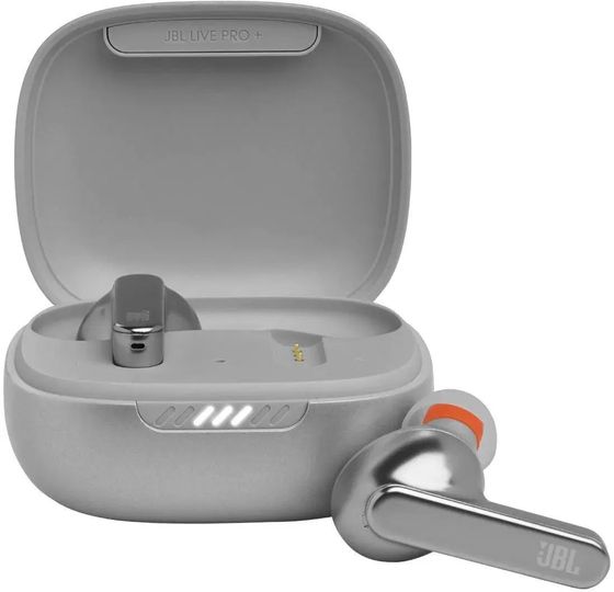 Гарнитура внутриканальныеTWS JBL LIVE PRO+ беспроводные серебристый (JBLLIVEPROPTWSCHCN)