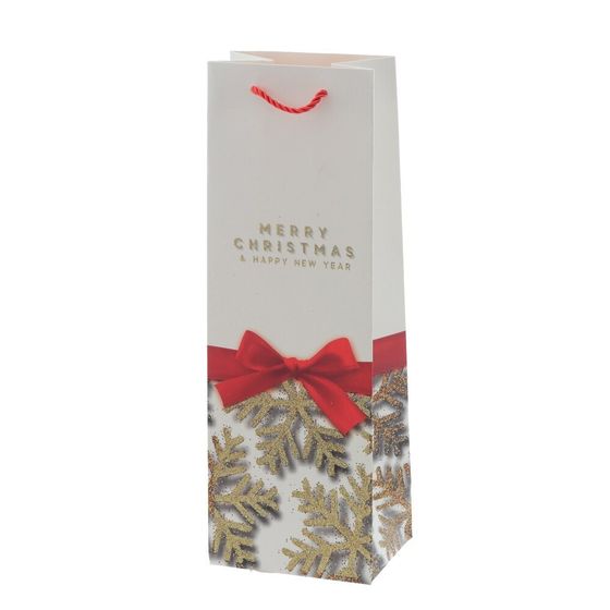 Пакет подарочный (бумага 210г/м2, блок микс 12шт), L12 W9 H35 см, 4в.