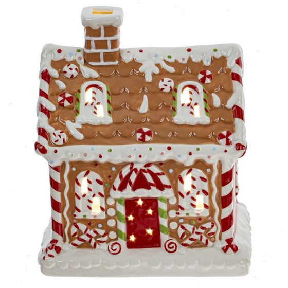 Фигурка декоративная &quot;Домик&quot; с подсветкой (АААх3, н/п), L19 W13 H22 см