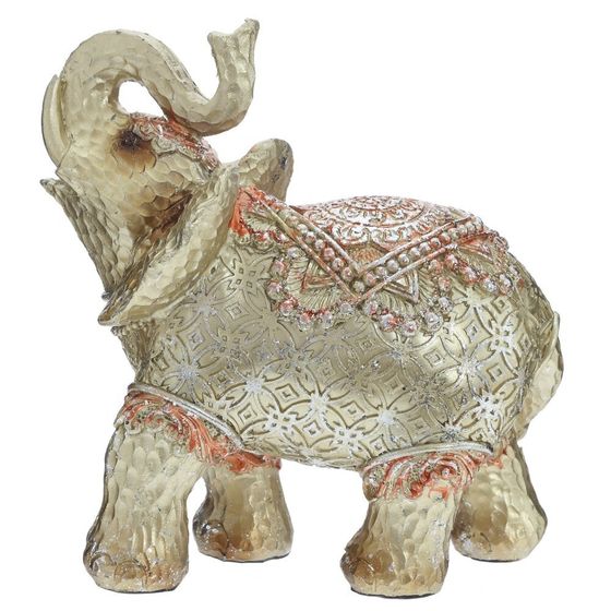 Фигурка декоративная "Слон", L15 W6,5 H14,5 см, 1 штука, дизайн микс