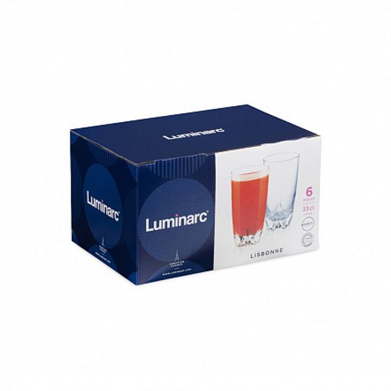 Набор стаканов LISBONNE 6шт 330мл высокие