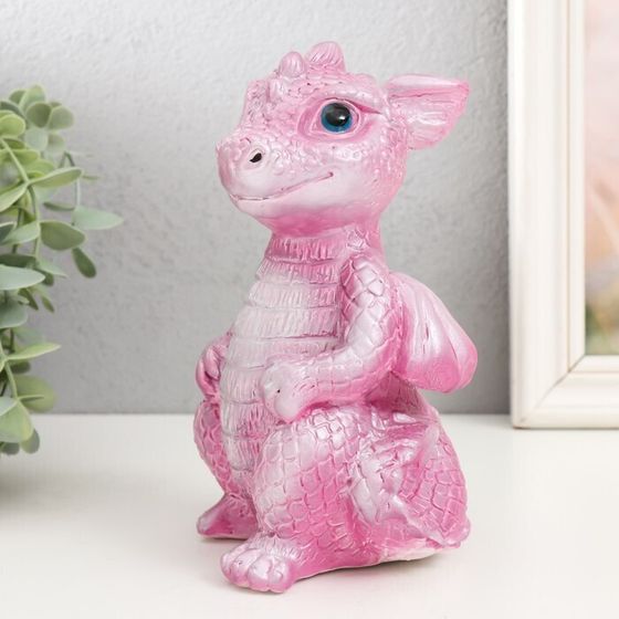 !Фигурка "Дракончик" 18х10х10 см, розовый
