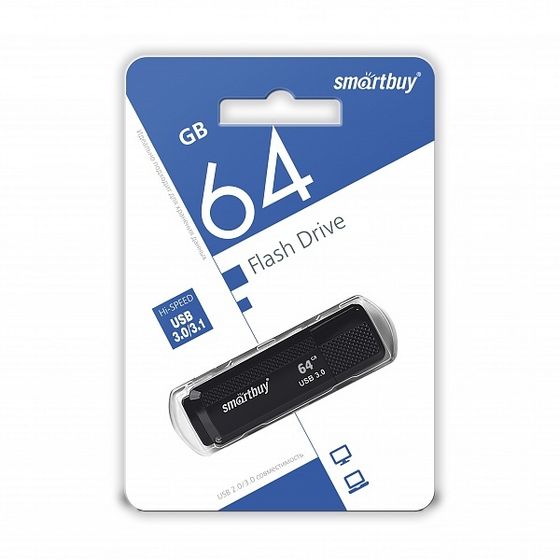 Флеш диск 64Gb Smartbuy Dock SB64GBDK-K3 USB2.0 черный