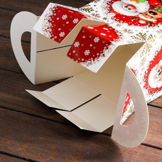 !Подарочная коробка 5 штук "Зимняя сказка", 14 х 14 х 14 см