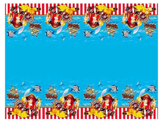 !Скатерть полиэтиленовая Веселый Пират 140см X 180см