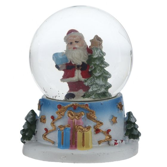 Фигурка декор в стекл шаре &quot;Дед Мороз/Снеговик&quot;, D 4.5 см, L5,5 W5 H6 см, 2в.