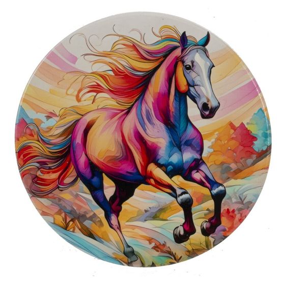 Декоративная подставка под горячее &quot;Лошадь&quot;, D 10 см, L10 W10 H0,5 см, 4в.