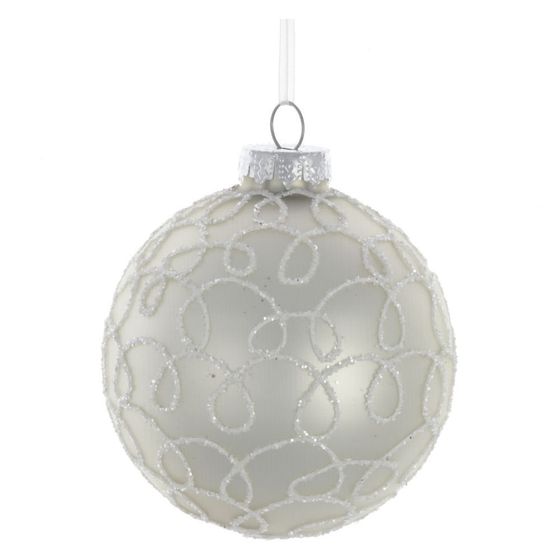 Украшение новогоднее Шар &quot;Завиток&quot;, D 8 см, L8 W8 H8 см