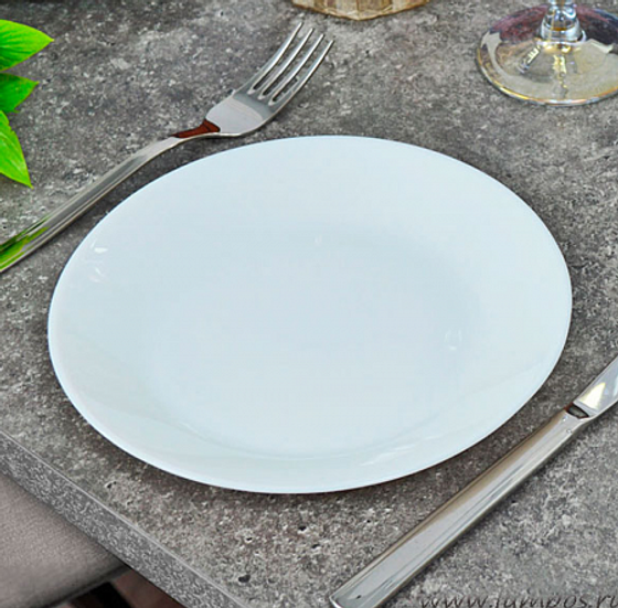 Тарелка десертная ЛИЛИ БЕЛЫЙ 18см