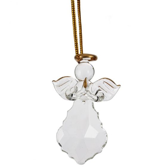 Набор из 12шт Украшение новогоднее "Ангел", L3 W3 H5 см