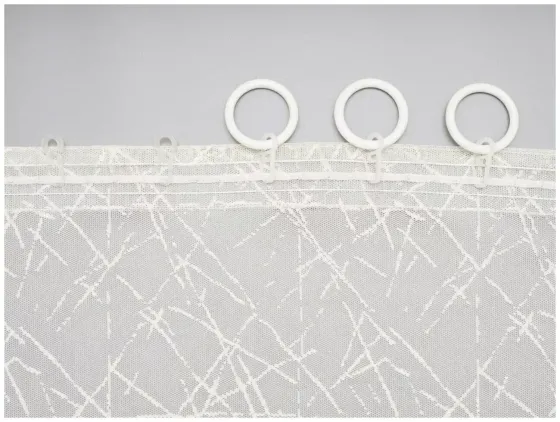 !09 Штора с выжженным узором "Линия" 150x250 см