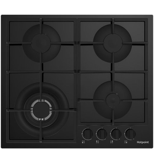 Газовая варочная панель Hotpoint HG 62FA/BK черный