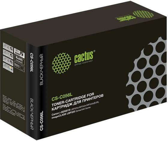 Картридж лазерный Cactus CS-C056L 056 L черный (5100стр.) для Canon imageCLASS LBP320 Series/540 Series