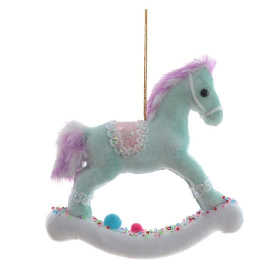 Изделие декоративное подвесное &quot;Лошадка&quot;, L15 W3 H14 см, 3в.