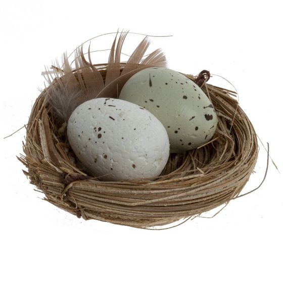 Набор из 6-ти изделий декоративных "Гнездо" (6*3), L17 W12 H3 см