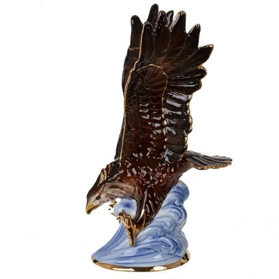 Фигурка декоративная "Орел", L16 W9 H27 см, 1 штука, дизайн микс