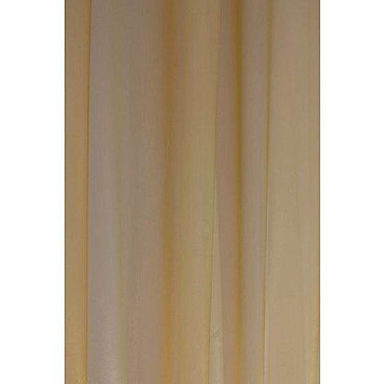 !09 Тюль "Мери" однотонная 300*280 см., цвет светло персиковый, шторная лента