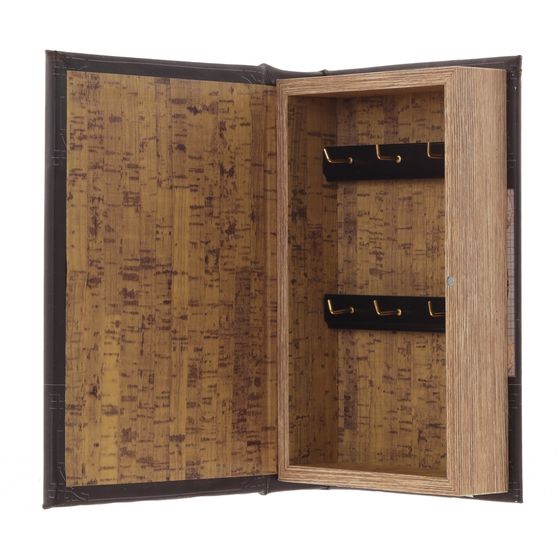 Ключница с зеркальным элементом, L16 W5 H24 см