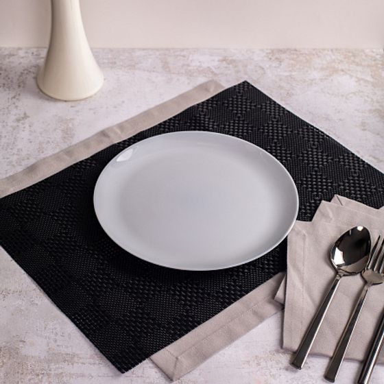 Столовый набор ДИВАЛИ БЛЭК&ГРАНИТ 19 предметов