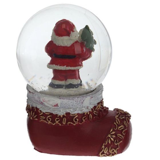 Фигурка декоративная &quot;Дед Мороз/Снеговик&quot; в стекл шаре, L5 W4,5 H7 см, 2в.