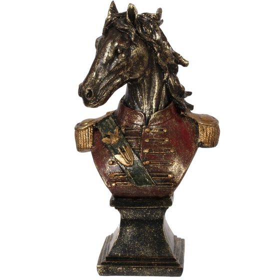 Фигурка декоративная &quot;Бюст лошади&quot;, L13 W8 H24 см