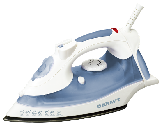 Утюг Kraft KF-CI1810 1800Вт белый/голубой