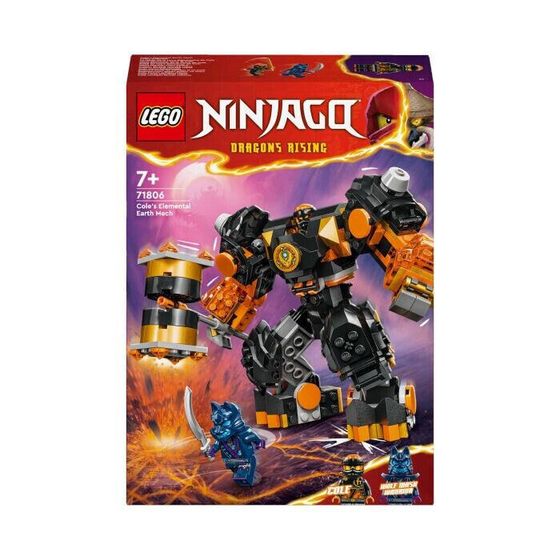 Конструктор LEGO Ninjago 71806 - Элементальный земляной мех Коула (Cole’s Elemental Earth Mech)